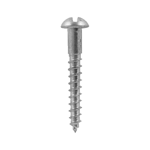 Vis En Laiton No.8 (4mm) - Tête Ronde Fendue - Pour Bois - Lot Neuf UK