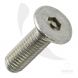 M4 x 10mm - Security Machine Screw Tamper Resistant Pin Hex Countersunk - A2 Stainless Steel - Pack of 100