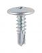 4.2 x 13 - Drywall Screw Phillips Wafer Head Drill Point - BZP - Pack of 1000