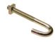 M8 x 60mm - Hook Bolt with Nut - BZP - Pack of 50