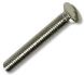 M3.5 x 25mm - Machine Screw Raised Countersunk Slotted DIN 964 - Nickel Plated - Pack of 25