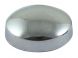 Chrome Screw Cover Cap with Plastic Dome for 6/8G - Pack of 25
