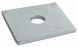 8mm Round Hole 40mm x 40mm x 3mm - Square Plate Washer BS 3410 - BZP - Pack of 25