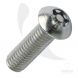 M4 x 10mm - Security Machine Screw Resistorx Button Head - A2 Stainless Steel - Pack of 100