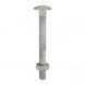 M8 x 50mm - Coach Bolt with Nut Grade 4.6 DIN 603 - Galvanised - Pack of 25