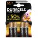 AA MN1500 Duracell Batteries - Pack of 4