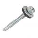 12G x 50mm - Self Drilling Screw No3 Point Hexagon with 16mm Bonded Washer - BZP - Pack of 85