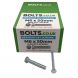 M6 x 50mm - Hexagon Set Screw DIN 933 Grade 8.8 - BZP - Industry Pack of 1000