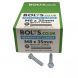 M8 x 35mm - Hexagon Set Screw DIN 933 Grade 8.8 - BZP - Industry Pack of 1000