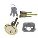 Night Latch Replacement Cylinder With 3 Keys - Polished Brass Finish