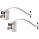 Cable Window Restrictor Lock - White Finish - Pack of 2