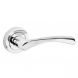 Round Rose Door Handle - Stirling - Fire Rated - Polished Chrome - Pair