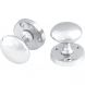 53mm - Sprung Mortice Knob - Victorian - Chrome Plated - Pair