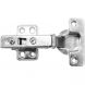 35mm - Sprung Cabinet Hinge Clip On With Plate - Nickel Plated - Pair