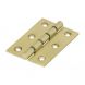 76mm x 50mm - Double Steel Washered Hinge - Polished Brass - Pair