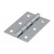 76mm x 50mm - Double Steel Washered Hinge - Polished Chrome - Pair