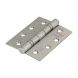 101mm x 76mm x 3mm - Ball Bearing Fire Door Hinge Grade 13 - Polished Stainless Steel - Pair