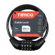 8mm x 1mtr - Combination Cable Lock