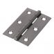 75mm x 50mm - Butt Hinge - Fixed Pin 1838 Self Colour - Pair