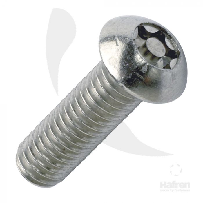 M4 x 16mm - Security Machine Screw Resistorx Button Head - A2 Stainless Steel - Pack of 25