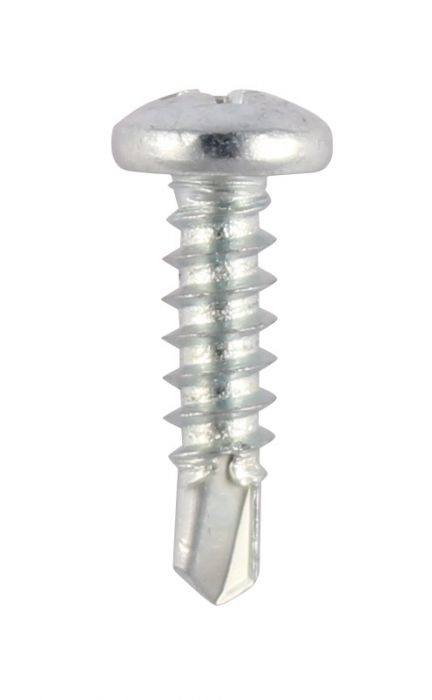 10G (4.8mm) x 13mm - Self Drilling Screw Pan Phillips DIN 7504N - BZP - Pack of 500