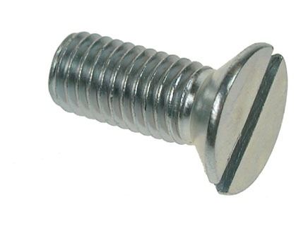 1/4 x 1" BSW Whitworth CSK Countersunk slotted Machine Screw pack of 10 