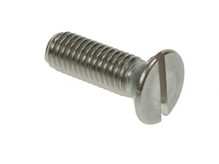 M2.5 x 10mm - Machine Screw Countersunk Slotted DIN 963 - A2 Stainless Steel - Pack of 25