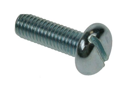 M2 x 6mm - Machine Screw Pan Head Slotted DIN 85 - BZP - Pack of 200