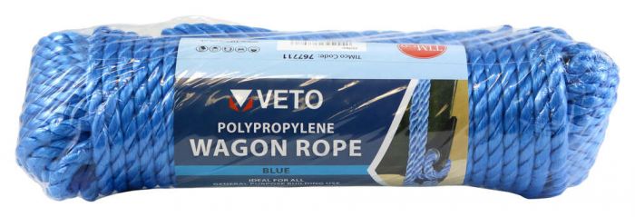 9mm x 27mtr - Veto Poly Wagon Rope - Blue