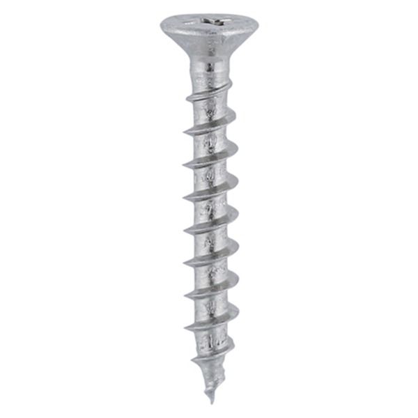 4.3mm x 20mm - Window Woodscrew Phillips Countersunk - A2 Stainless Steel - Pack of 200
