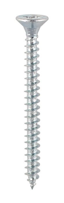 3mm x 16mm - Chipboard Woodscrew Hardened Pozidrive Countersunk - BZP - Pack of 200