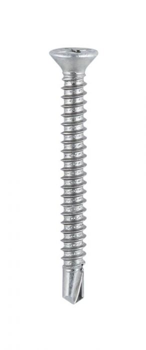 3.9mm x 13mm - Self Drilling Screw Phillips Countersunk - BZP - Pack of 500