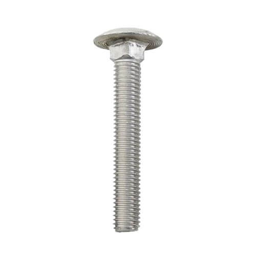 M8 8mm Coach Bolt Carriage Bolt Cup Square with Full Nut DIN 603 Zinc Plated 