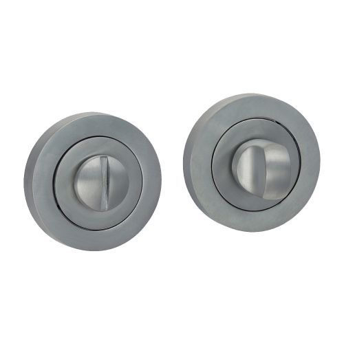 Bathroom Turn And Release Lock - Polished Chrome Plated - Pair