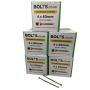 4mm x 80mm - Chipboard Woodscrew Hardened Pozidrive Countersunk - YBZP - Bolts Industry Pack of 1000