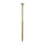 6mm x 120mm - Chipboard Woodscrew Hardened Pozidrive Countersunk - YBZP - Pack of 100