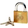 25mm - Brass Padlock Tri-Circle