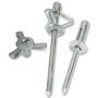 4.8mm x 24mm - Pop Rivet Dome Triform - Aluminium - Pack of 100
