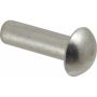 4mm x 10mm Solid Rivet Round Head DIN 660/124 - Aluminium - Pack of 25