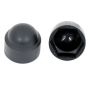 M8 - Plastic Nut Cap - Black - Pack of 100