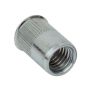 M6 x 15.5mm - Rivet Nut Countersunk Thin Sheet Grip Range 1.0mm-4.0mm - Aluminium - Pack of 25