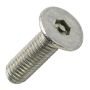 M8 x 40mm - Security Machine Screw Tamper Resistant Pin Hex Countersunk - A2 Stainless Steel - Pack of 10