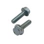 M8 x 30mm - Hexagon Set Screw Serrated Flange - BZP - Pack of 25