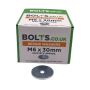 M6 x 30mm - Repair Penny Washer - BZP - Industry Pack of 1000