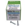 M6 x 30mm - Hexagon Set Screw DIN 933 Grade 8.8 - BZP - Industry Pack of 1000
