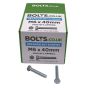 M6 x 40mm - Hexagon Set Screw DIN 933 Grade 8.8 - BZP - Industry Pack of 1000