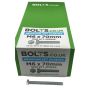 M6 x 70mm - Hexagon Set Screw DIN 933 Grade 8.8 - BZP - Industry Pack of 1000