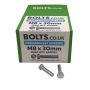 M8 x 30mm - Hexagon Set Screw DIN 933 Grade 8.8 - BZP - Industry Pack of 1000