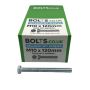 M10 x 120mm - Hexagon Set Screw DIN 933 Grade 8.8 - BZP - Industry Pack of 1000