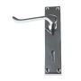 Locking Door Handle - Scroll - Chrome Plated - Pair
